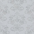 34014 Damask The New Design Book Grey and Silver Wallpaper By Galerie