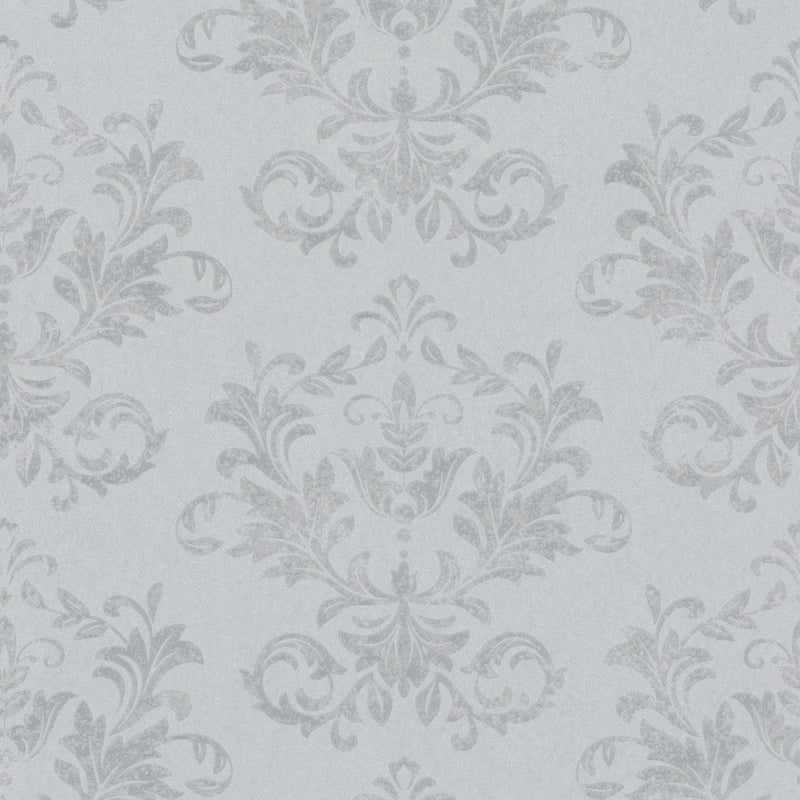 34014 Damask The New Design Book Grey and Silver Wallpaper By Galerie
