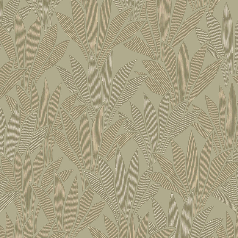 340151 Abstract Palm Green Gilded Wallpaper by Eijffinger