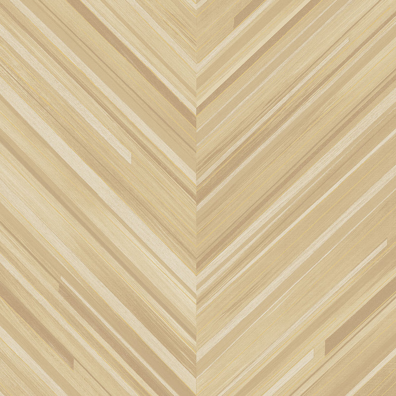 340161 Herringbone Sand Gilded Wallpaper by Eijffinger