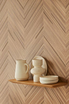 340162 Herringbone Copper Gilded Wallpaper by Eijffinger