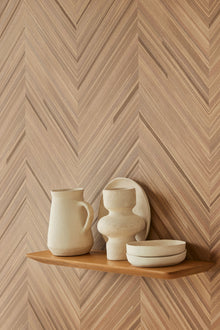 340162 Herringbone Copper Gilded Wallpaper by Eijffinger