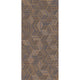Herringbone Geo Dark Brown Gilded Mural by Eijffinger