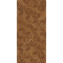 340181 Herringbone Geo Brown Taupe Gilded Mural by Eijffinger