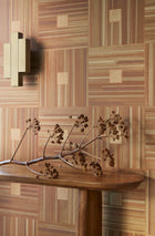 340182 Geo Square Sand Gilded Mural by Eijffinger