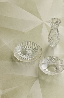 340188 Geo Diamond Green Gilded Mural by Eijffinger