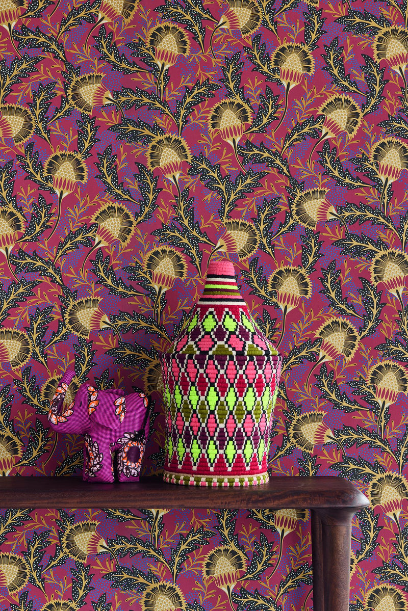 340213 Batik Red Wallpaper by Eijffinger