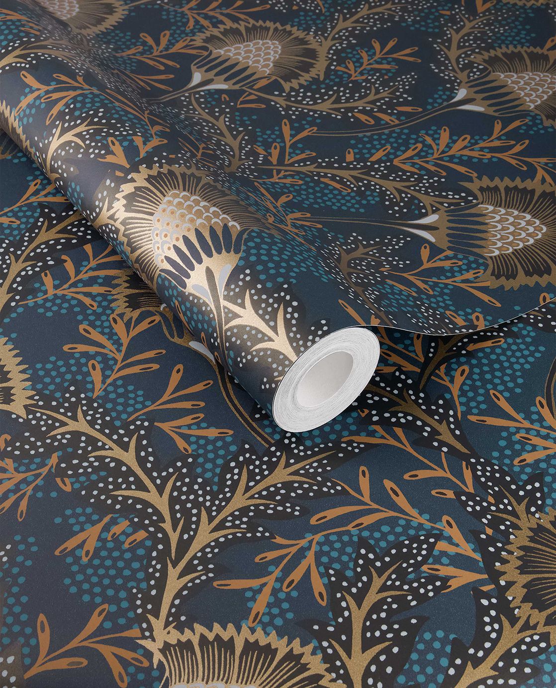 340215 Batik Blue Wallpaper by Eijffinger