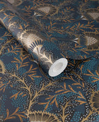 340215 Batik Blue Wallpaper by Eijffinger