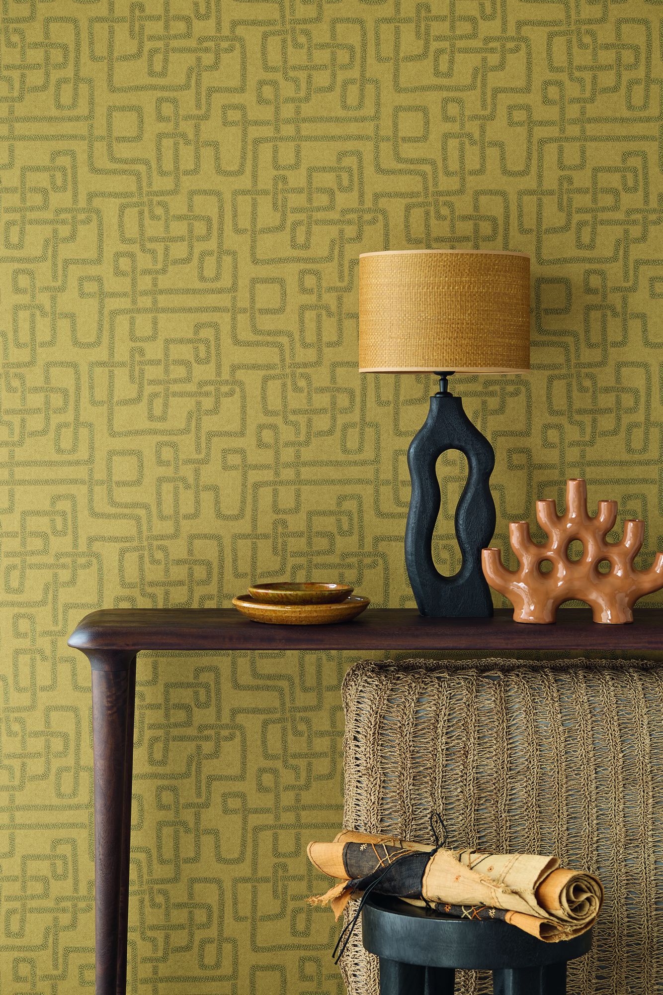 340234 Kuba Green Wallpaper by Eijffinger
