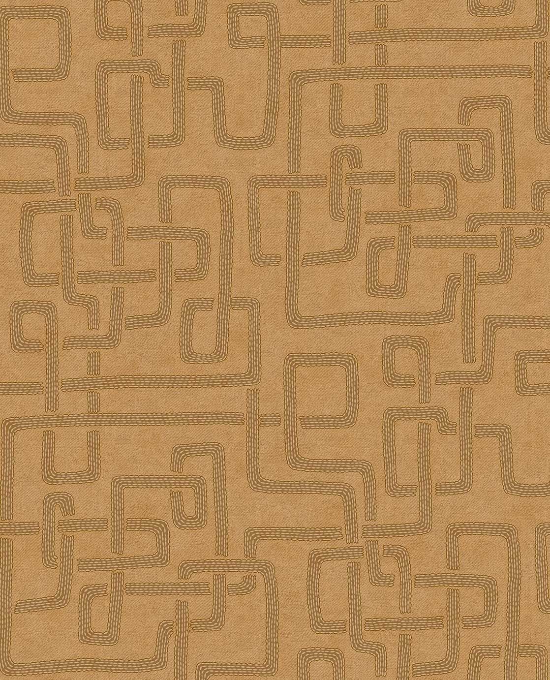 340235 Kuba Ochre Wallpaper by Eijffinger