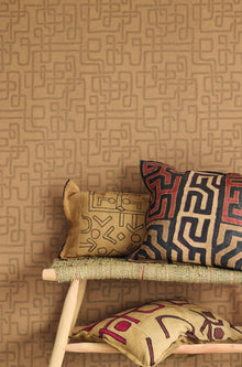 340235 Kuba Ochre Wallpaper by Eijffinger