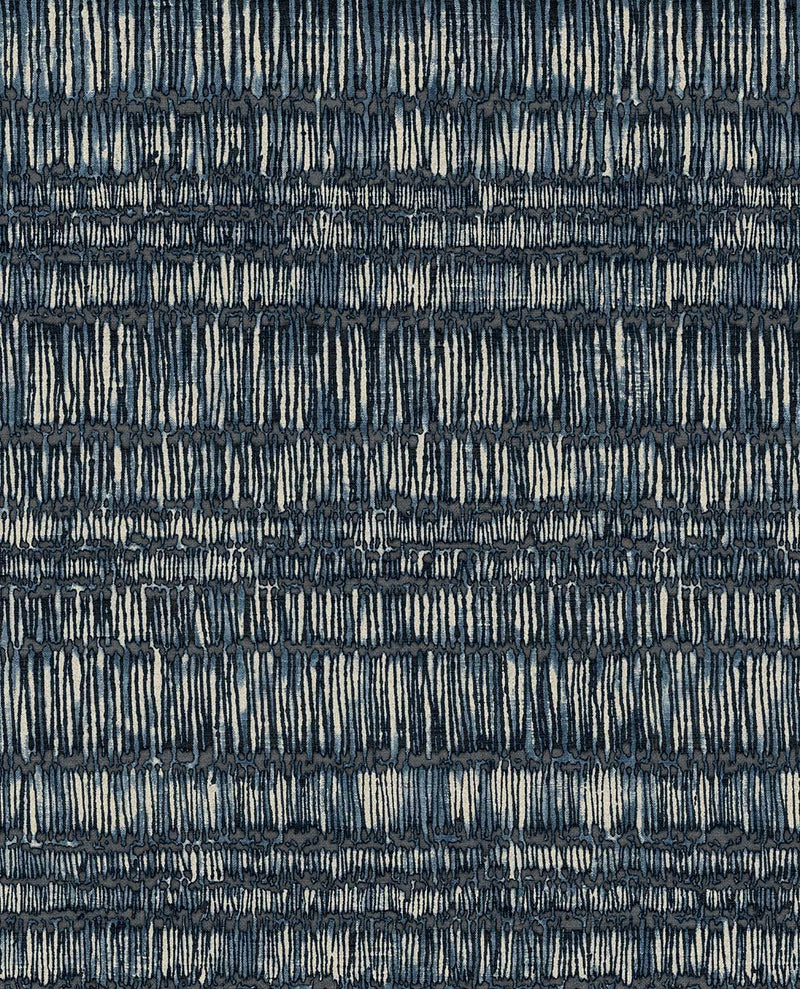 340264 Ethnic Stripe Blue Wallpaper by Eijffinger