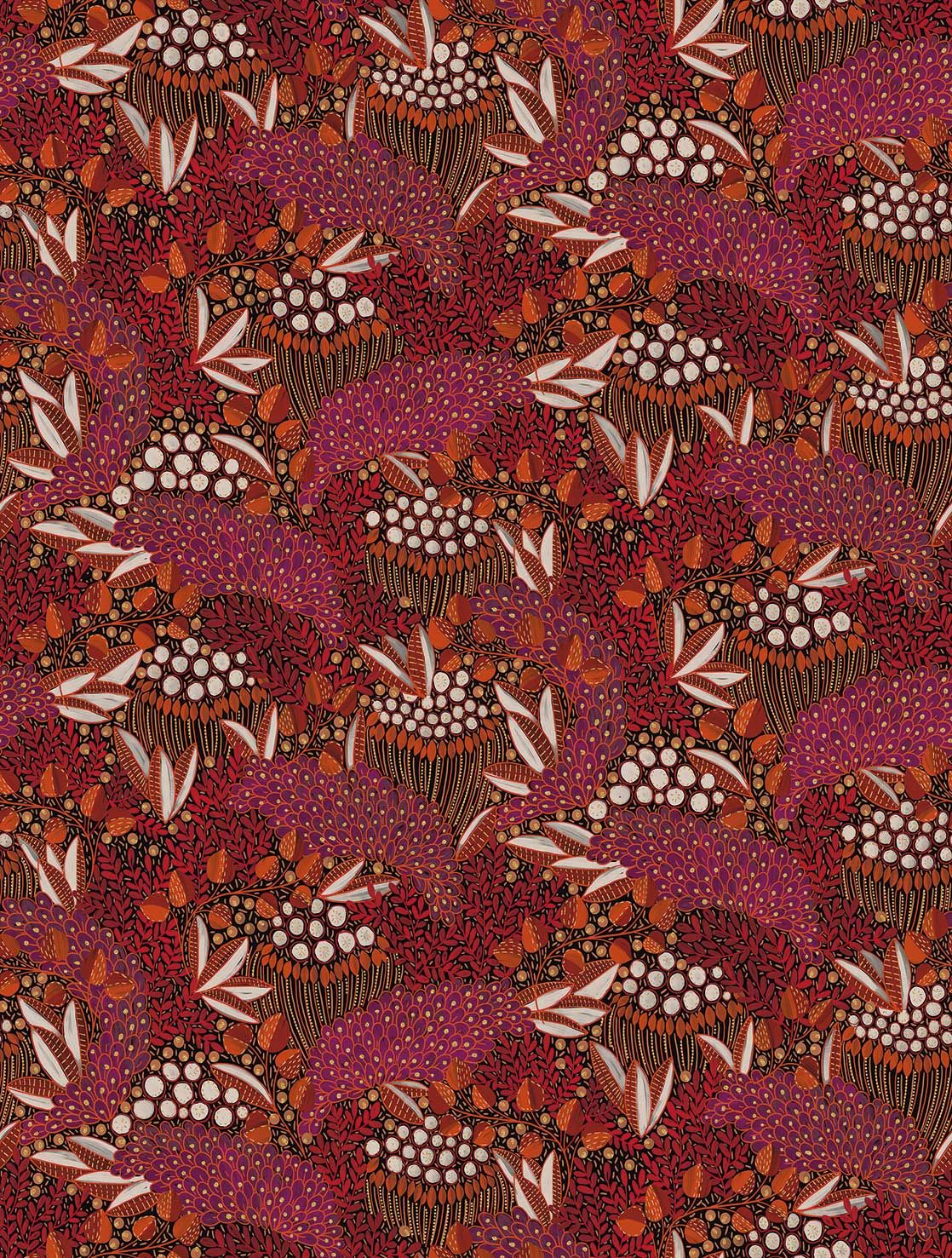 340286 Voyage Red Mural by Eijffinger