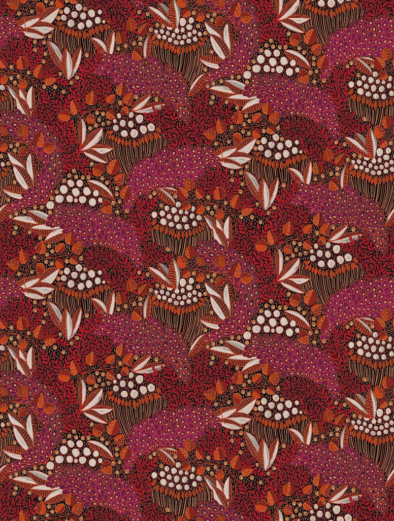 340286 Voyage Red Mural by Eijffinger