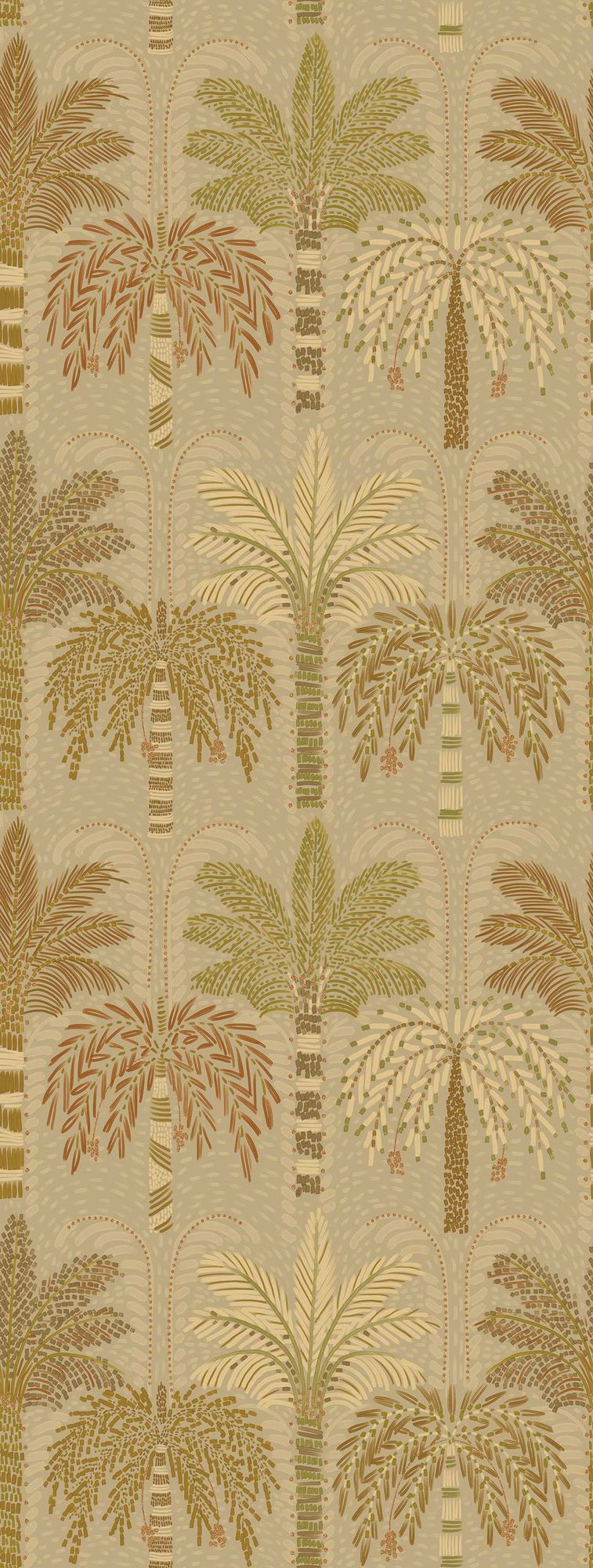 340292 Palm Tree Blue Mural by Eijffinger