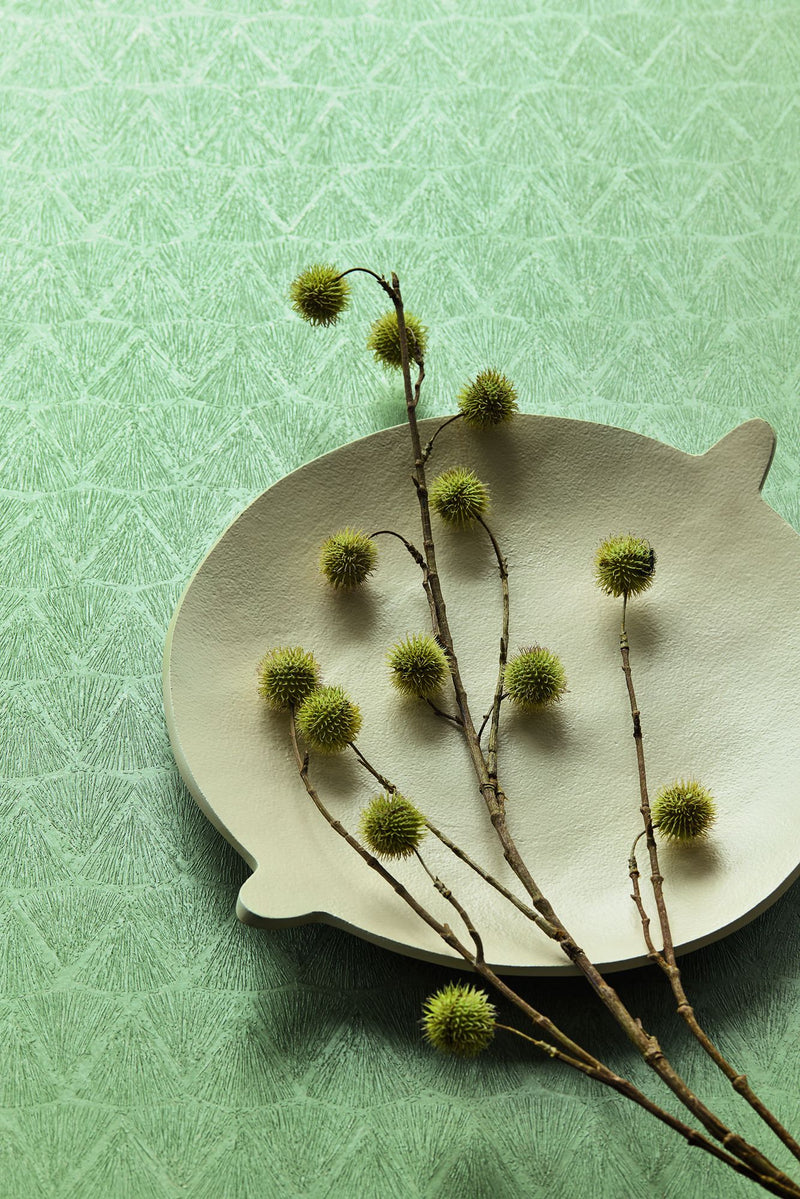 340348 Scallop Green Wallpaper by Eijffinger