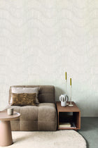 340370 Wavy Ribbon Ivory Mural by Eijffinger