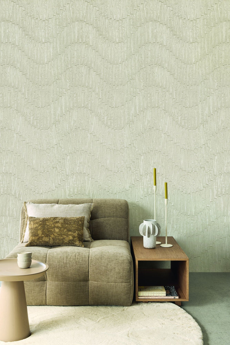 340371 Wavy Ribbon Linen Mural by Eijffinger