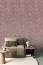 340372 Wavy Ribbon Copper Mural by Eijffinger