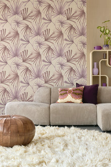 340512 Retro Palms Purple Groovy Wallpaper by Eijffinger