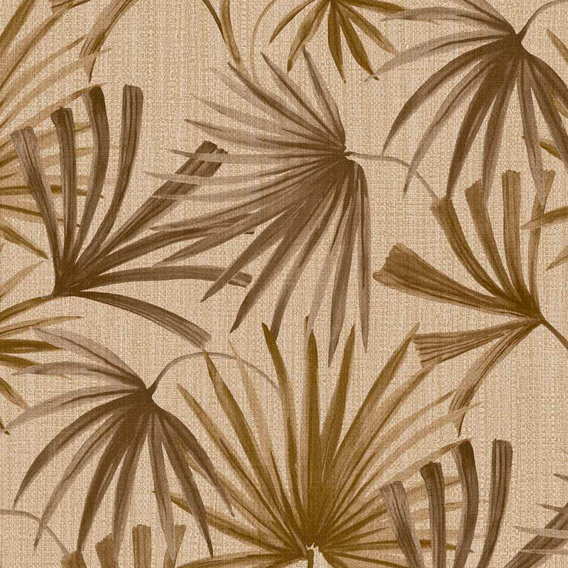 340515 Retro Palms Brown Groovy Wallpaper by Eijffinger