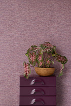340534 Retro Texture Lilac Groovy Wallpaper by Eijffinger