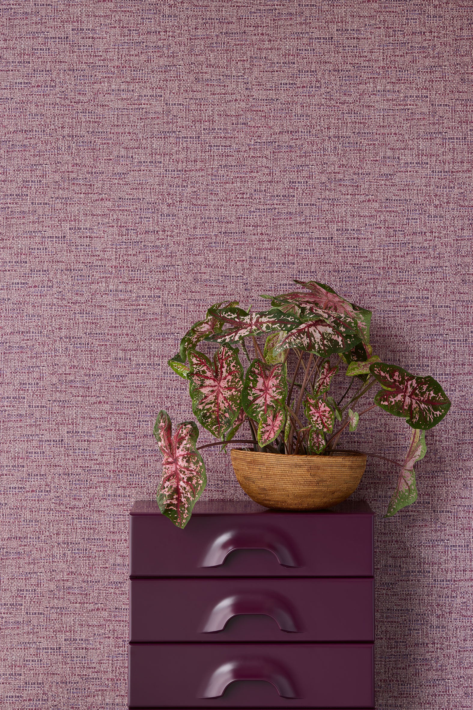 340534 Retro Texture Lilac Groovy Wallpaper by Eijffinger