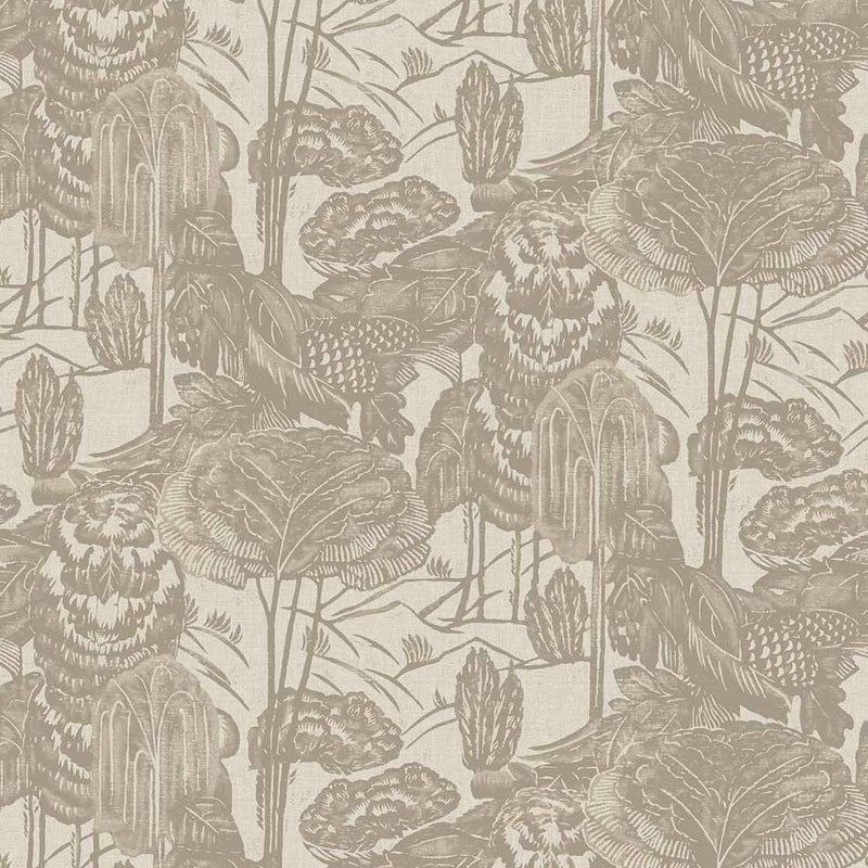 340541 Nostalgic Evergreen Beige Groovy Wallpaper by Eijffinger