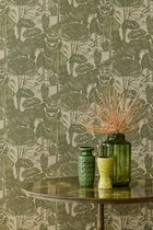 340542 Nostalgic Evergreen Green Groovy Wallpaper by Eijffinger
