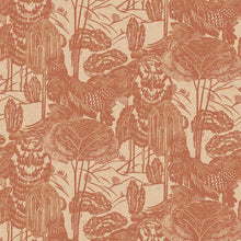 340543 Nostalgic Evergreen Terracotta Groovy Wallpaper by Eijffinger