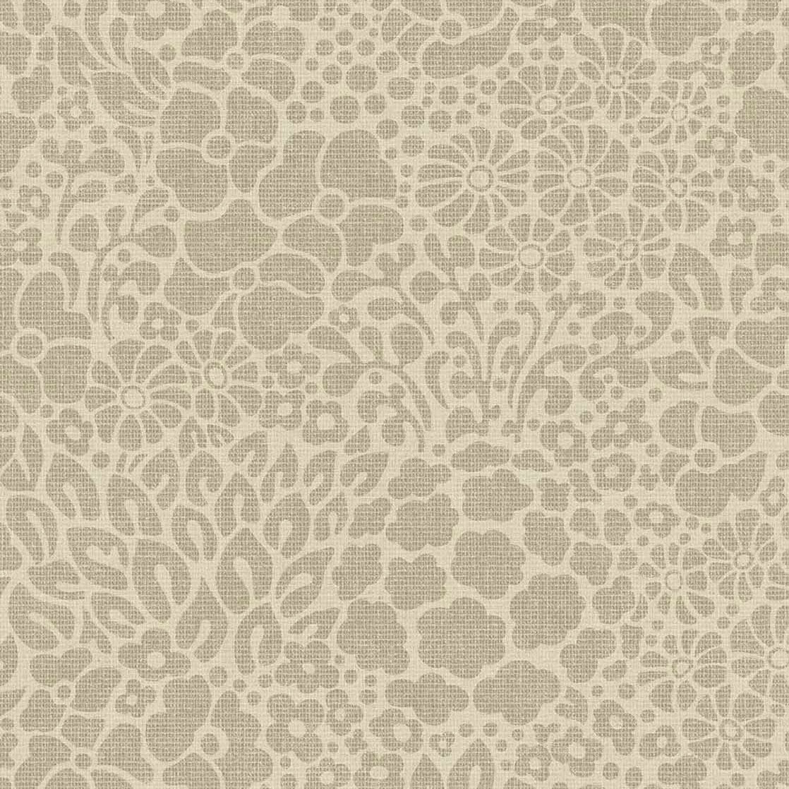 340551 Seventies Floral Sand Groovy Wallpaper by Eijffinger