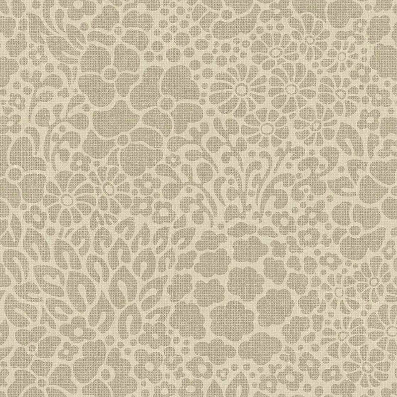 340551 Seventies Floral Sand Groovy Wallpaper by Eijffinger
