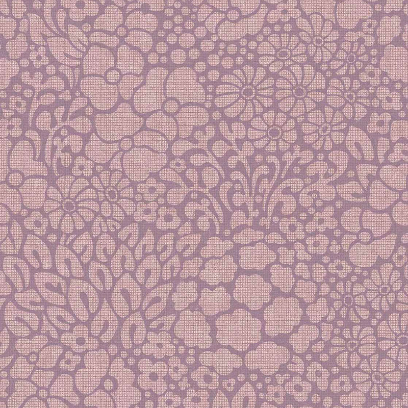 340555 Seventies Floral Lilac Groovy Wallpaper by Eijffinger