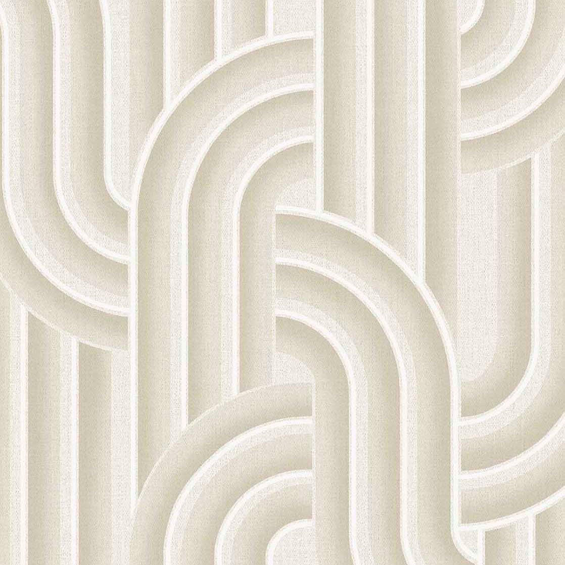 340560 Retro Arches Beige Groovy Wallpaper by Eijffinger