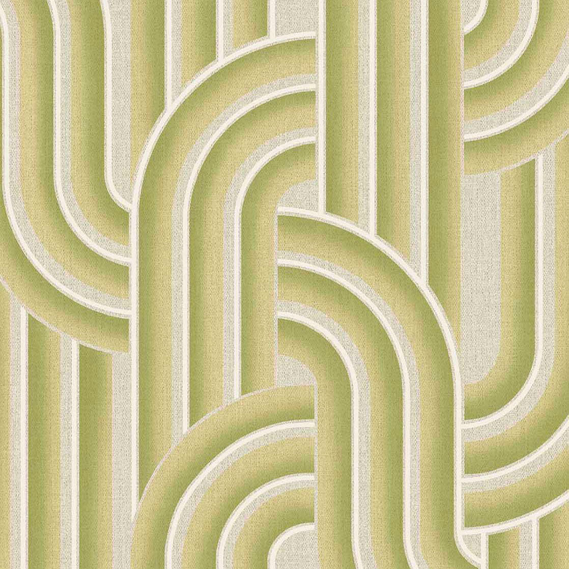 340562 Retro Arches Green Groovy Wallpaper by Eijffinger