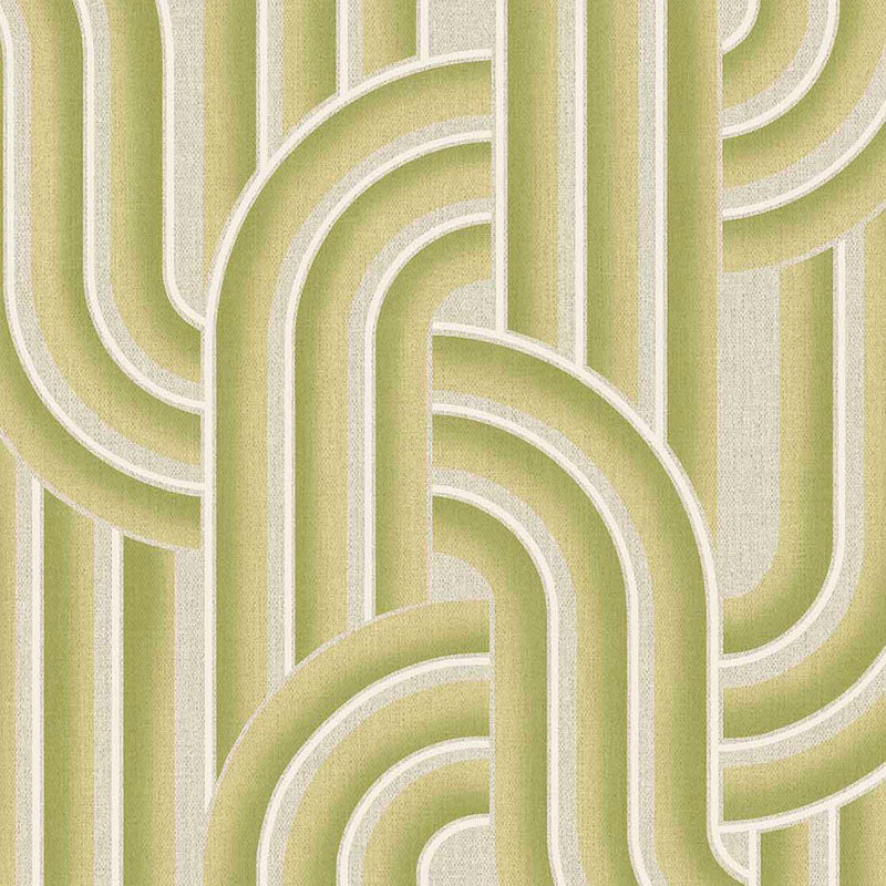 340562 Retro Arches Green Groovy Wallpaper by Eijffinger