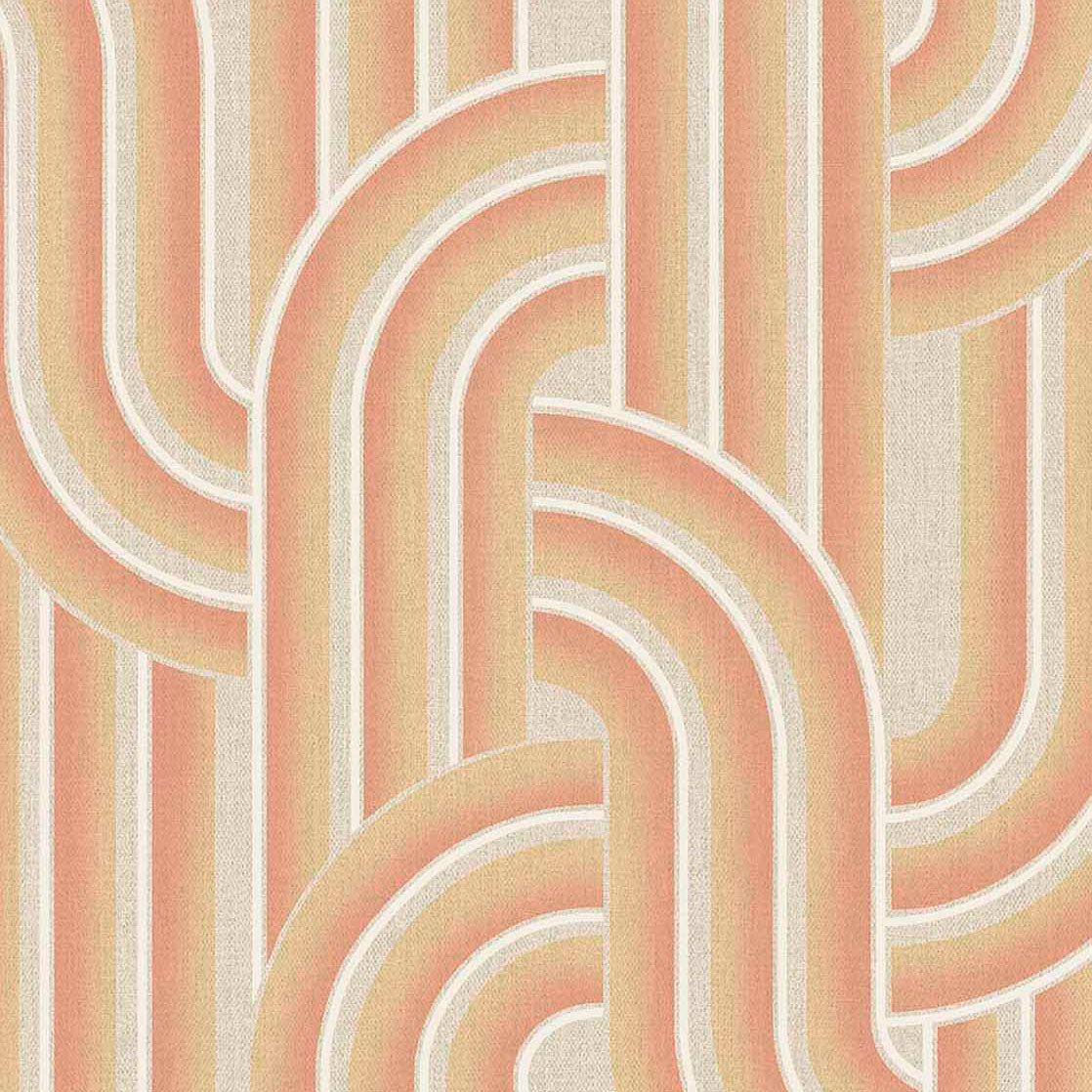340563 Retro Arches Terracotta Groovy Wallpaper by Eijffinger