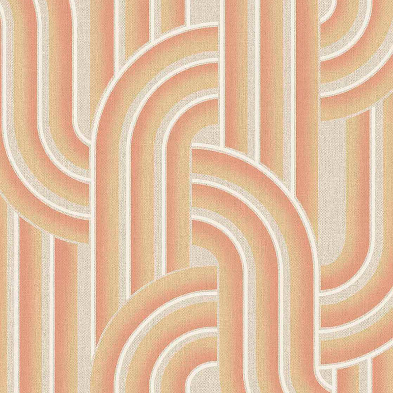 340563 Retro Arches Terracotta Groovy Wallpaper by Eijffinger