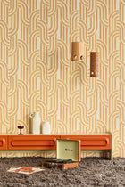340563 Retro Arches Terracotta Groovy Wallpaper by Eijffinger