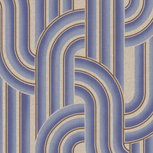 340565 Retro Arches Blue Groovy Wallpaper by Eijffinger