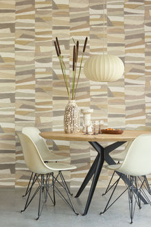 340570 Abstract Bricks Sand Groovy Wallpaper by Eijffinger