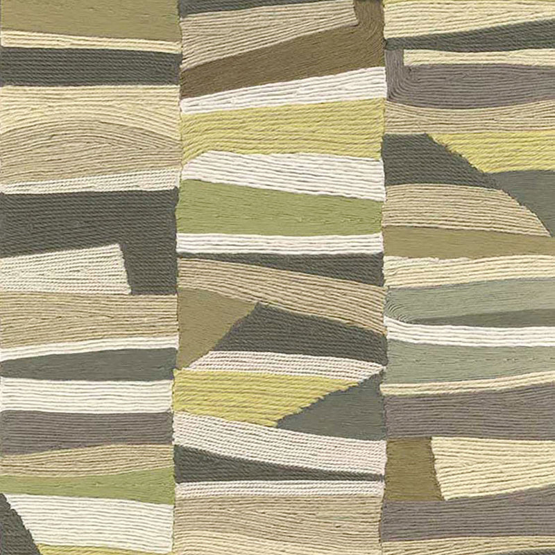340571 Abstract Bricks Green Groovy Wallpaper by Eijffinger