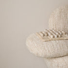 340612 Plain Texture Cream Linen Look Wallpaper by Eijffinger