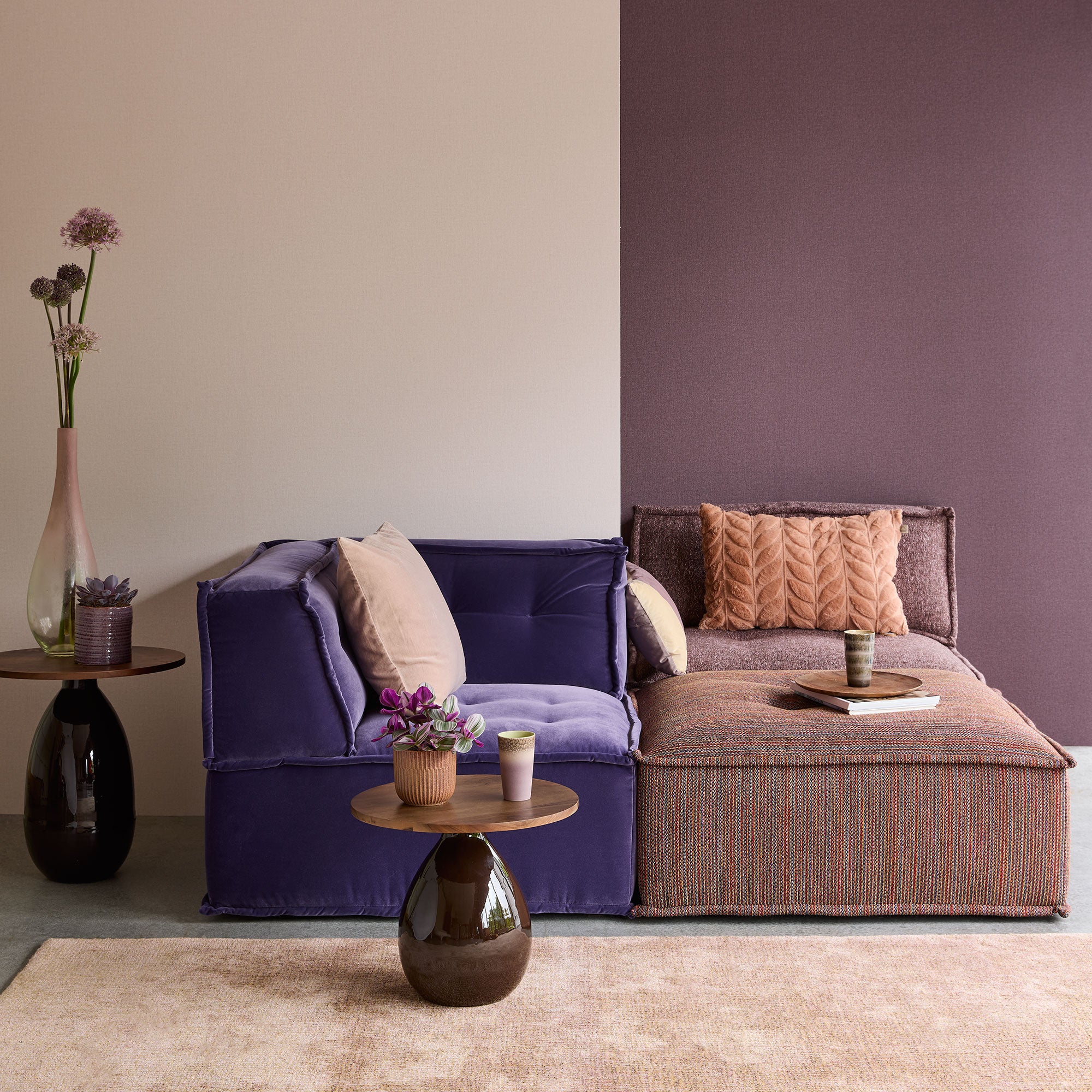 340620 Plain Texture Pale Pink Linen Look Wallpaper by Eijffinger