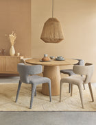 340630 Plain Texture Tan Linen Look Wallpaper by Eijffinger