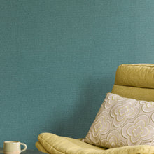 340639 Plain Texture Emerald Linen Look Wallpaper by Eijffinger