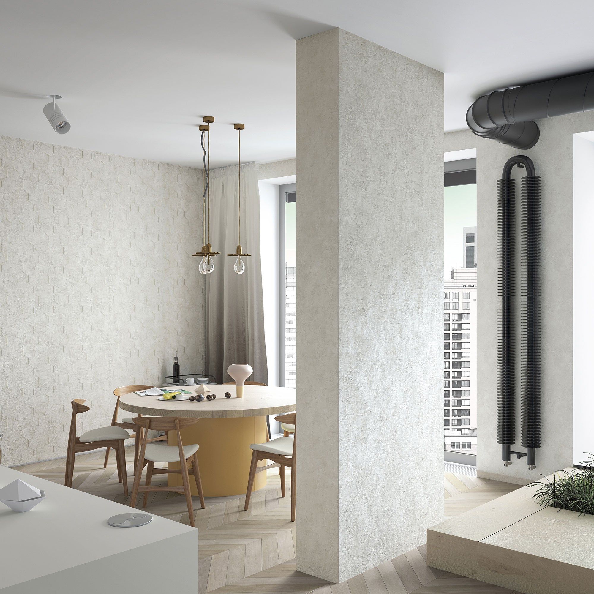 34158 Hexagon Loft 2 Wallpaper By Galerie