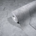 34160 3D Geometric Hexagon The New Design Book Grey Wallpaper By Galerie