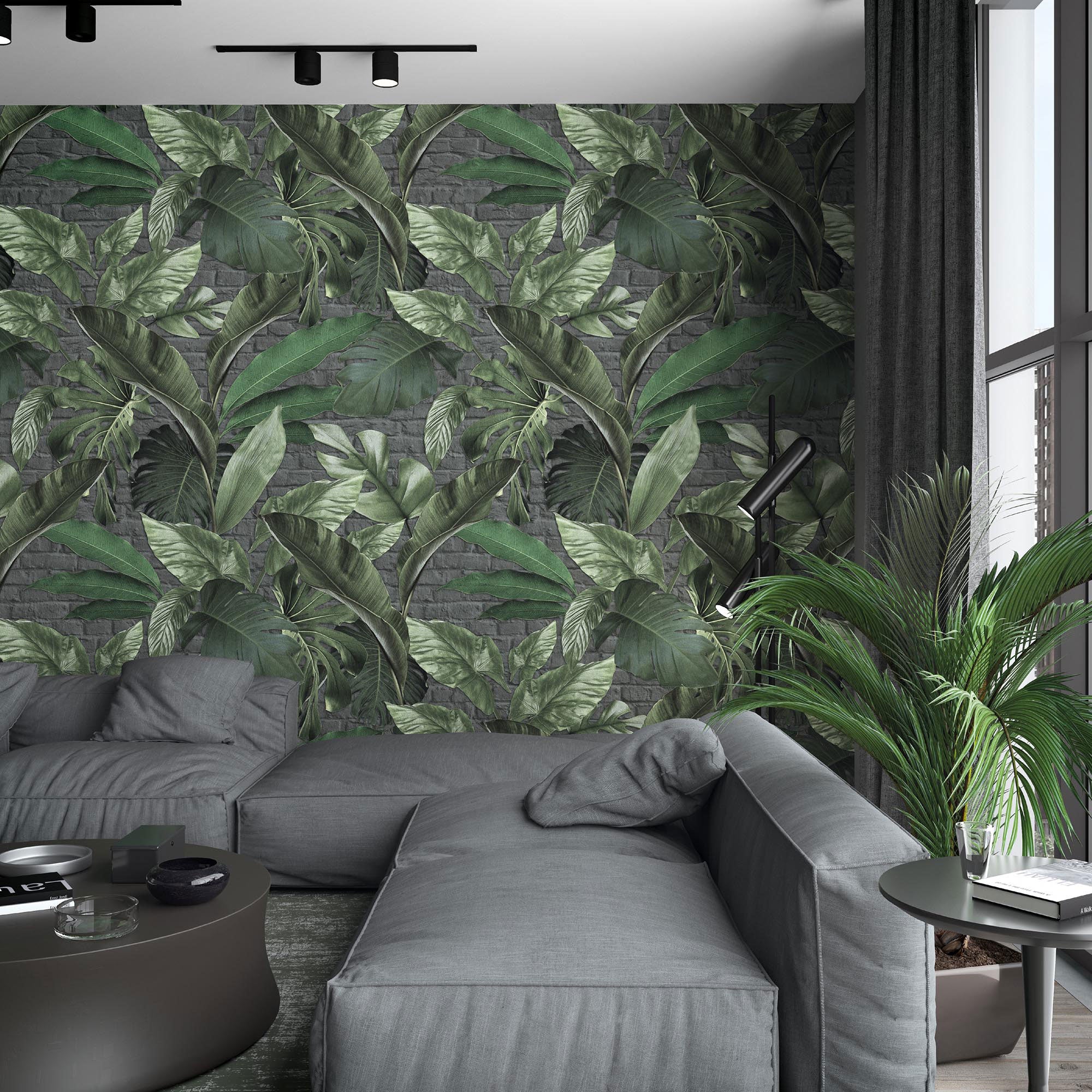 34195 Tropical Brick Loft 2 Wallpaper By Galerie